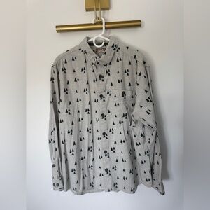 Duluth Trading Co Men's Casual Button-Down Shirt - Large, Relaxed Fit, Untucked